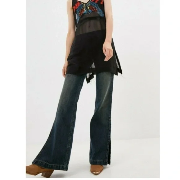 Diesel Black Gold 1829 Flared Slit Jeans - Picture 3 of 15